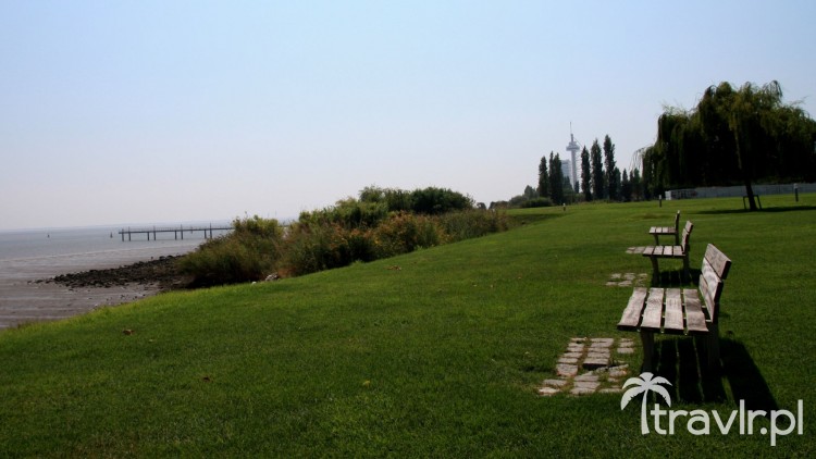 A park next to the Vasco da Gama Bridge, Lisbon