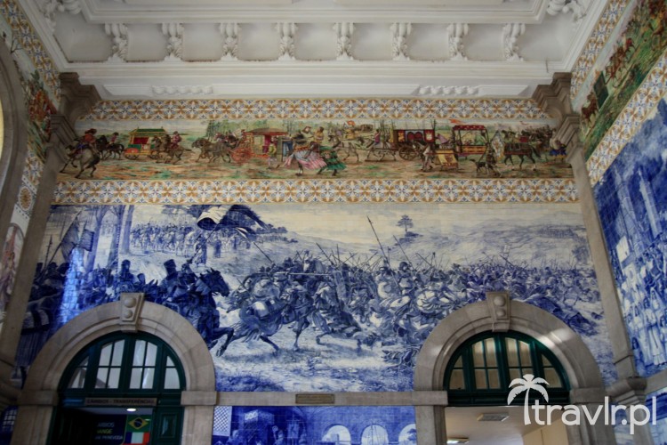 Azulejos at the Sao Bento Railway Station in Porto