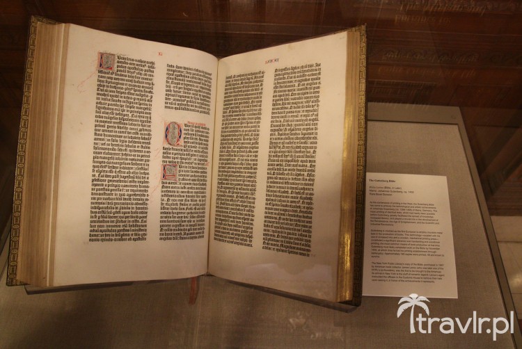 Biblia Gutenberga w Nowojorskiej Bibliotece Publicznej