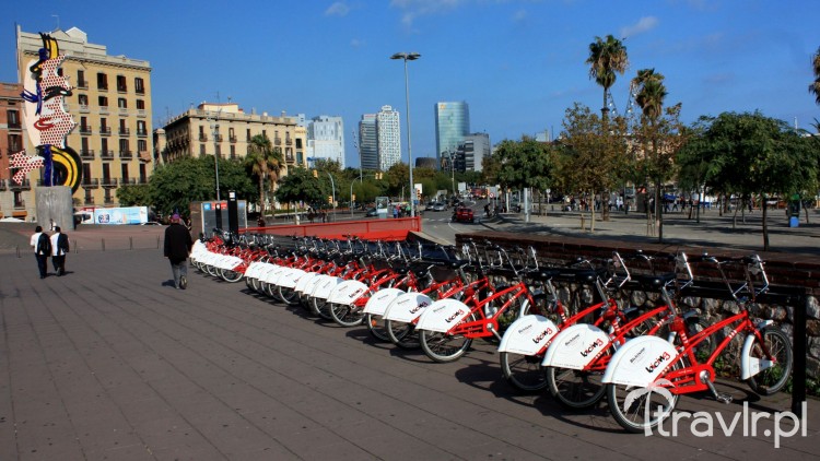 Bicing - stacja roweru miejskiego w Barcelonie