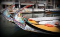 Boats on the canal in Aveiro