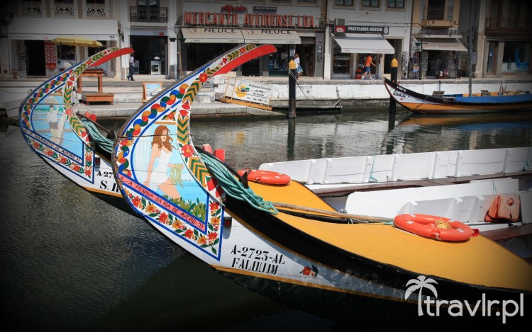 Boats on the canal in Aveiro