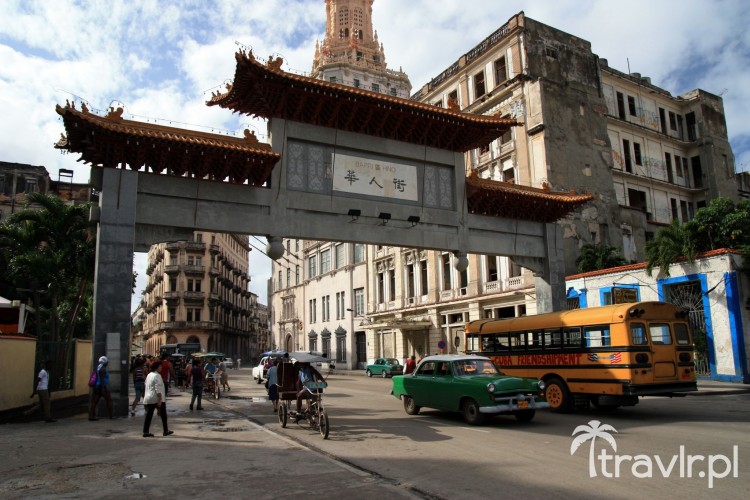Wejście do chińskiej dzielnicy w Havanie