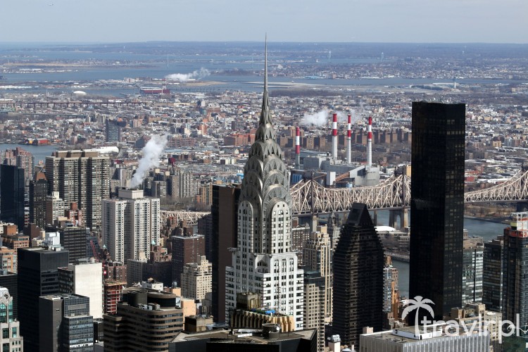 Chrysler Building widziany z Empire State Building