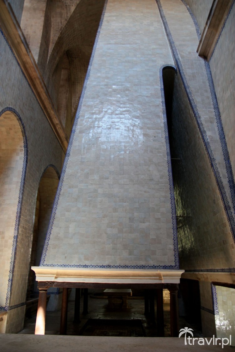 Impressive chimney in the kitchen in the Alcobaca Monastery