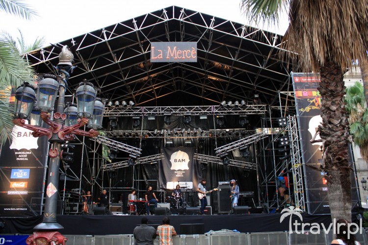 Koncerty podczas święta La Merce w Barcelonie