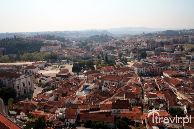 Panorama Leiria widziana z zamku