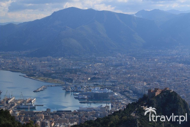 Panorama Palermo ze szczytu Monte Pellegrino