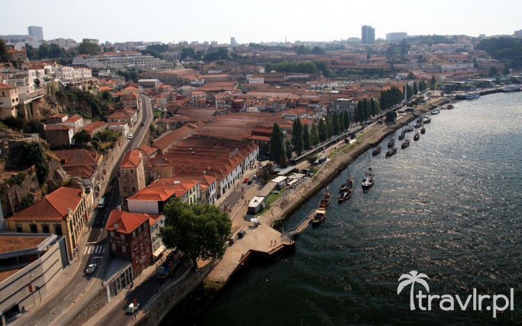 Panorama Vila Nova de Gaia z mostu Ponte Dom Luis I