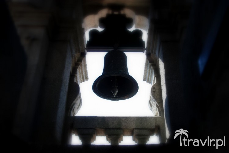 The bell in the Clerigos Tower in Porto
