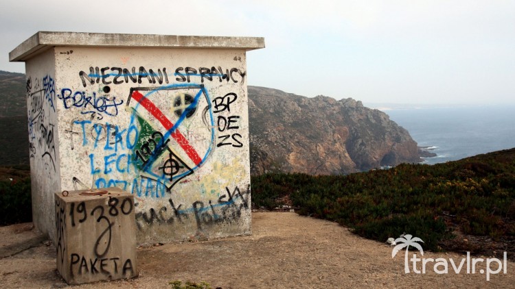 The supporters of the Legia Warsaw football club are also visiting Cabo de Roca