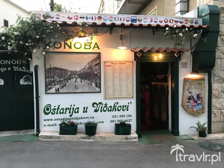 Wejście do restauracji Ostarija u Vidjakovi, Split, Chorwacja